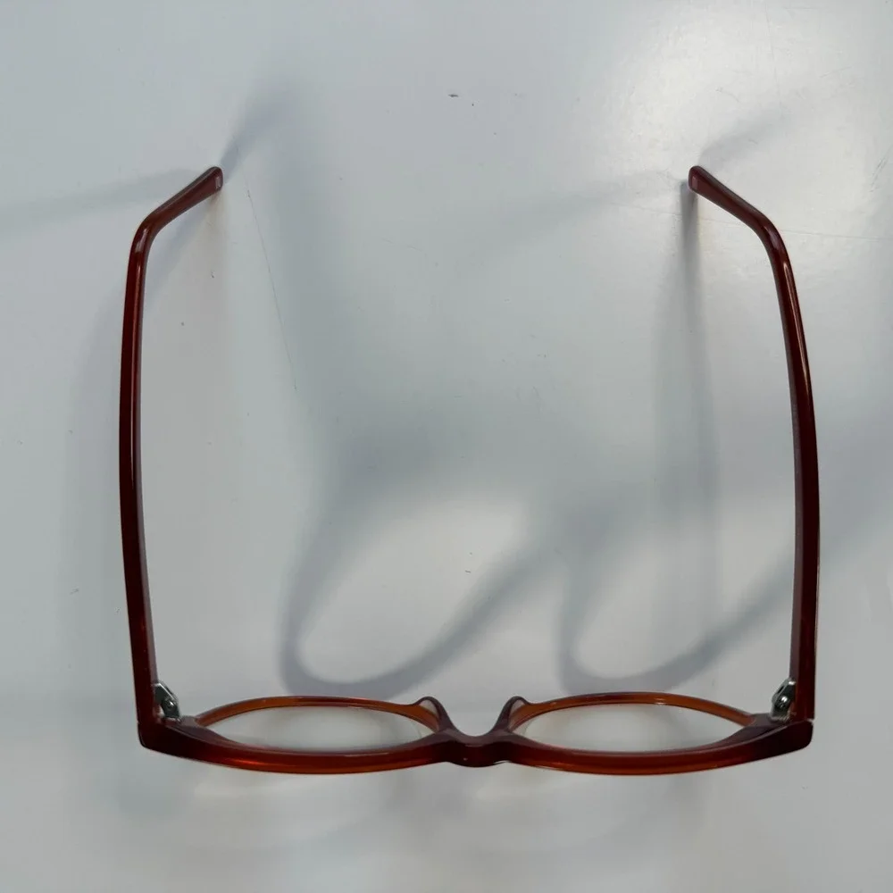 MUSE x Hilary Duff Betty Cat-Eye Eyeglasses Frames Only Womens‎ Brick 52-14-140